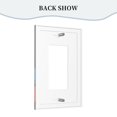 thumbnail image 4 of ZICANCN Outlet Covers Wall Plate, Eat Sleep Travel Repeat Winter Light Switch Cover Decorative, Duplex Toggle Combo 1-Gang, 4 of 9