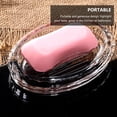 thumbnail image 6 of Raindrops 1Set Oval Glass Bath Soap Holder Central Design Keeps Soap Dry and Clean Bathroom Accessory, 6 of 8