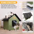 thumbnail image 4 of Casa para gatos con calefacción HXPLN, aislante a prueba de intemperie para invierno, 4 of 7