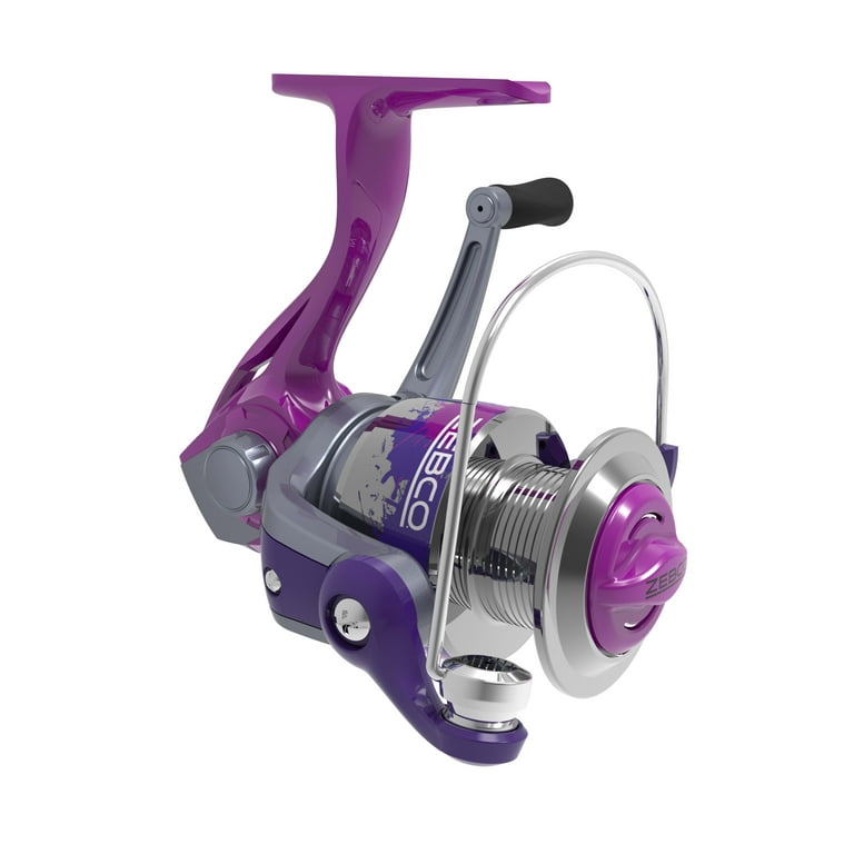 Zebco SPLASH Purple 602M Spincast Fishing Rod and Reel Combo 10# -  Walmart.com