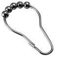 thumbnail image 3 of 12 Piece Set - Black Nickel Heavy Duty Shower Curtain Hooks Rings Rustproof Metal, 3 of 3