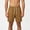 Khaki, variant on Mens Athleisure Shorts Waffle Weave Casual Drawstring Shorts Elastic Waist Summer Sports Shorts