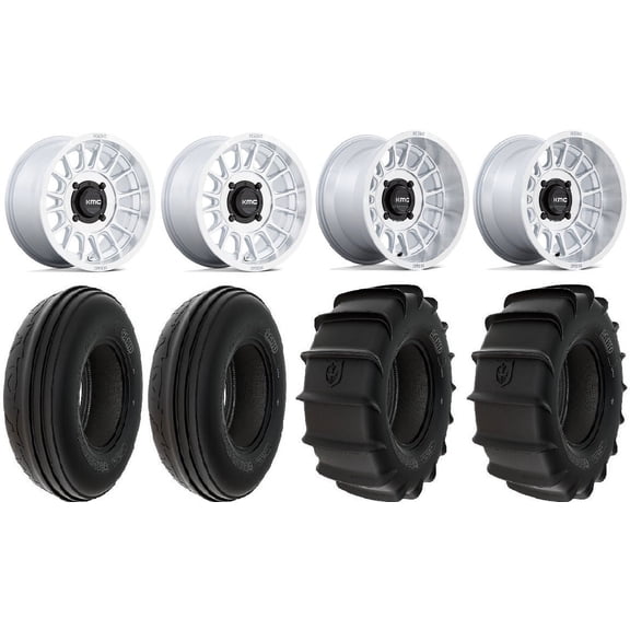 KMC Impact 15" Wheels Machined 30" Sand Tires Polaris RZR XP 1000 / PRO XP / Ranger XP 900/1000