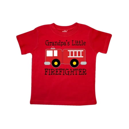 

Inktastic Grandpa s Little Firefighter Gift Toddler Boy Girl T-Shirt