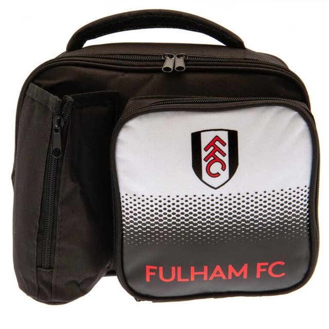 Fulham FC - Fiambrera / Lunchera Diseño Degradado (Negro, Blanco, Rojo)