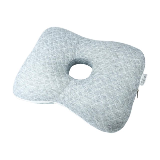 Elodie Ear Piercing Pillow Guard Protector Comfortable Filling Side Sleepers Pillow gray