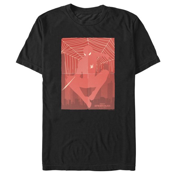 Men's Marvel Spider-Man: No Way Home Red Poster Graphic Tee Black 2X Large