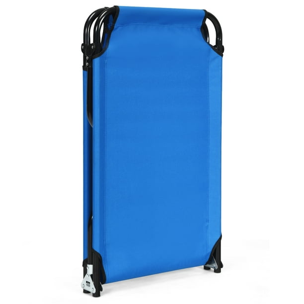 Portable pliable lit de camping personne seule lit pliant extérieur 330LB  poids de roulement compact pour randonnée en plein air sac à dos  pique-nique camping 