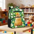 thumbnail image 2 of Jeiento Capybara 13.5 Inch Kids Preschool Backpack for Toddler, Daisy Lightweight School Bag for 2-5 Year Old, Polyester Bookbag with 2 Front & 2 Mesh Sides, 2 of 7