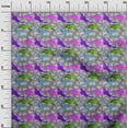 thumbnail image 3 of oneOoneCottonCambricPurpleFabricAsianJapaneseKoiFishWithGeometricTextureDiyClothingQuiltingFabricPrintFabricByYard56InchWide, 3 of 4