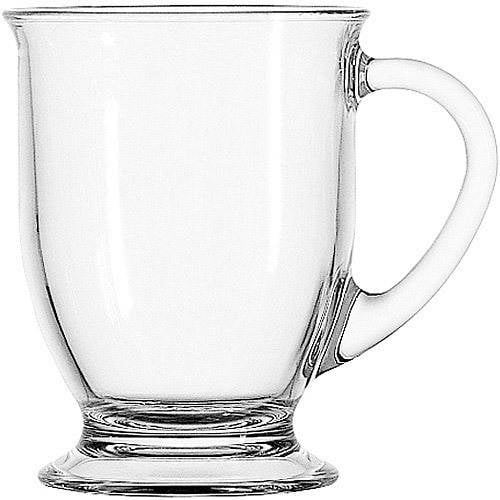 Anchor Hocking Clear Glass Café 16 Ounce Mug Set, 4 Piece Set Walmart