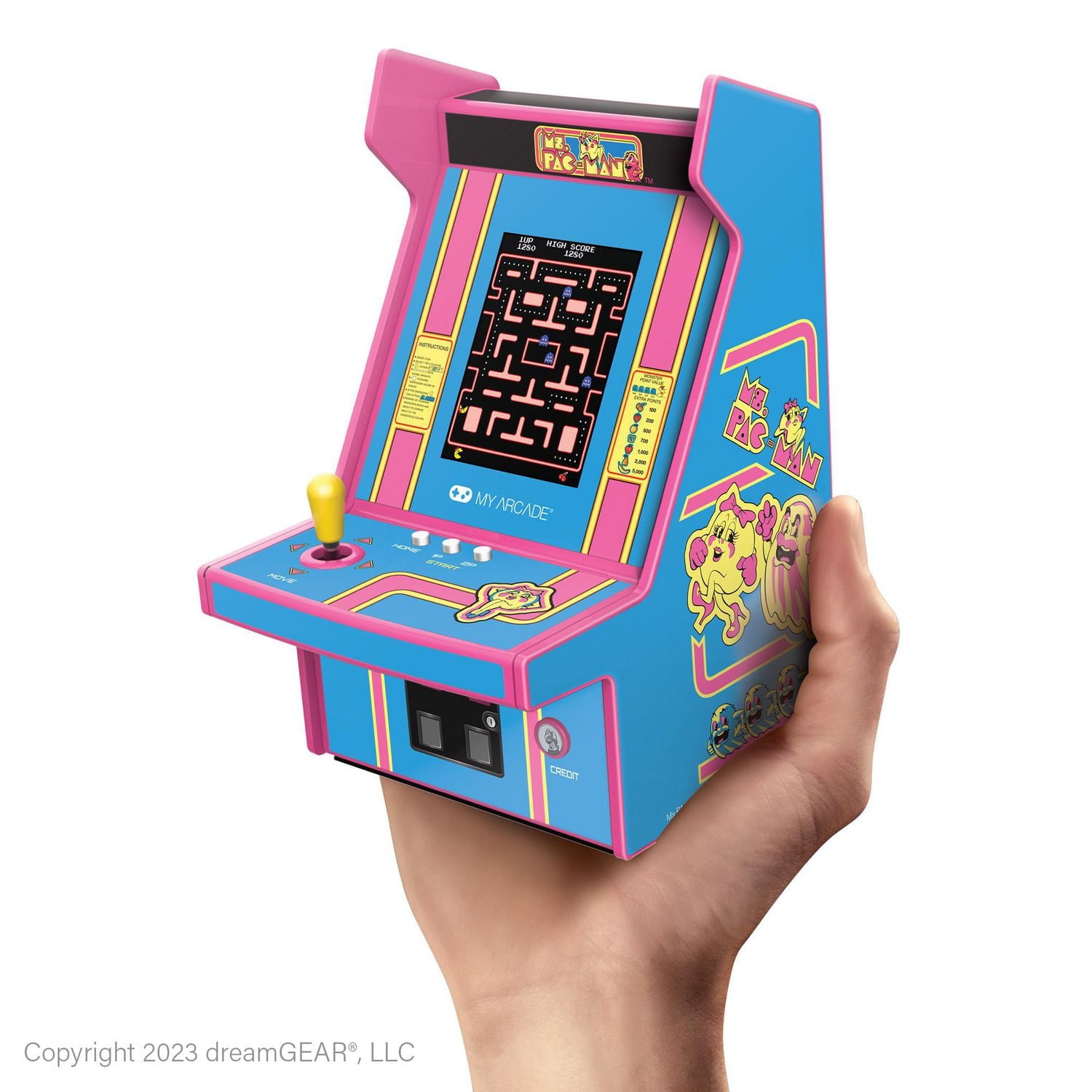 6 Collectible Retro PAC MAN Micro Player RETRO PAC MAN MICRO PLAYER BLACK YELLOW Walmart