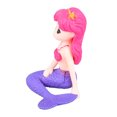 thumbnail image 2 of Aquarium Ornement Sirène Belle Figurines Miniatures Décoratives Sûres pour Aquarium Queue Courbée Cheveux Rouges, 2 of 20