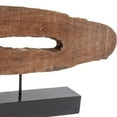 thumbnail image 3 of Brown Oval Shaped Wooden Sculpture, 3 of 3