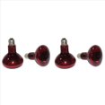 thumbnail image 1 of 4 Pack 100W Ampoules Chauffantes pour Reptiles, Ampoules Infrarouges pour Amphibiens, Ampoules Chauffantes pour Rotules, Lézards et Plus., 4 x Lumière Infrarouge, Rouge, 1 of 7