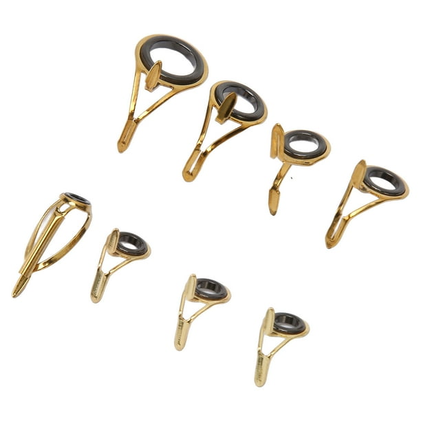 Fishing Rod Guide Set, Stainless Steel Ceramic Fishing Rod Tip Repair