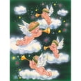 thumbnail image 1 of Carolines Treasures AAH7253CHF Angels on Green Flag Canvas House Size, 1 of 4