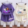 thumbnail image 2 of Gabbys Dollhouses-Conjunto de camiseta de verano para niños y niñas, ropa para niños, pantalones cortos, Tops de cumpleaños de dibujos animados, camisetas, chándales deportivos, trajes, 2 of 5