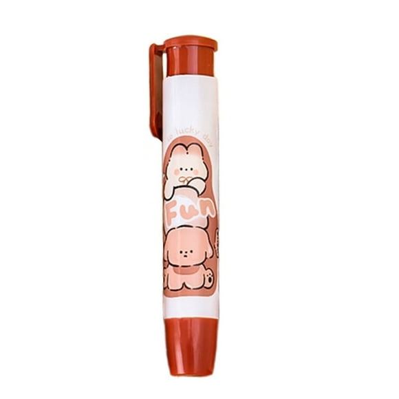 BINGLI Cute Pencil Creative Stationery Retractable Rubber Stick Erasers for Kids, Creative Cartoon Pattern Cute Erasers Kawaii School Supply School Office Prize Stationary