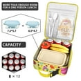 thumbnail image 4 of Chicken Insulated Lunch Bag Box Men Reusable Lunch Bag with Front Pocket Lunch Box Containers Picnic Beach, 4 of 6