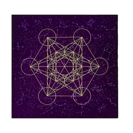 

BESTONZON 1Pc Astrology Divination Tablecloth Cotton Table Cover Party Table Decor Purple