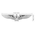 thumbnail image 4 of Etiqueta engomada del coche del águila 3D de Metal, insignia decorativa 3D para el Exterior del vehículo, calcomanía de águila para la decoración del coche y la motocicleta, 4 of 5