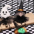 thumbnail image 6 of Halloween Decorations Outdoor Hanging Ghost Bell Pendant with Lanyard Black Cat Doll Wall Decor Haunted House Layout Ornament Spooky Halloween Decorations for Home Yard, 6 of 6