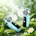 thumbnail image 4 of AJZIOJIRO Handheld Ultrasonic Humidifier Portable Evaporative Compressor With LED Display USB/Battery Steam Inhaler Blue, 4 of 8