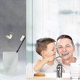 thumbnail image 4 of Frosted Glass Toothbrush Holder, 2-Pack, Wall Mount Replacement Cups, 4 of 5