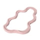 thumbnail image 3 of Espejo de mesa con borde irregular, decorativo para decoración del hogar, espejo de tocador artístico, montaje en pared para habitación de niñas, Rosa, 3 of 8