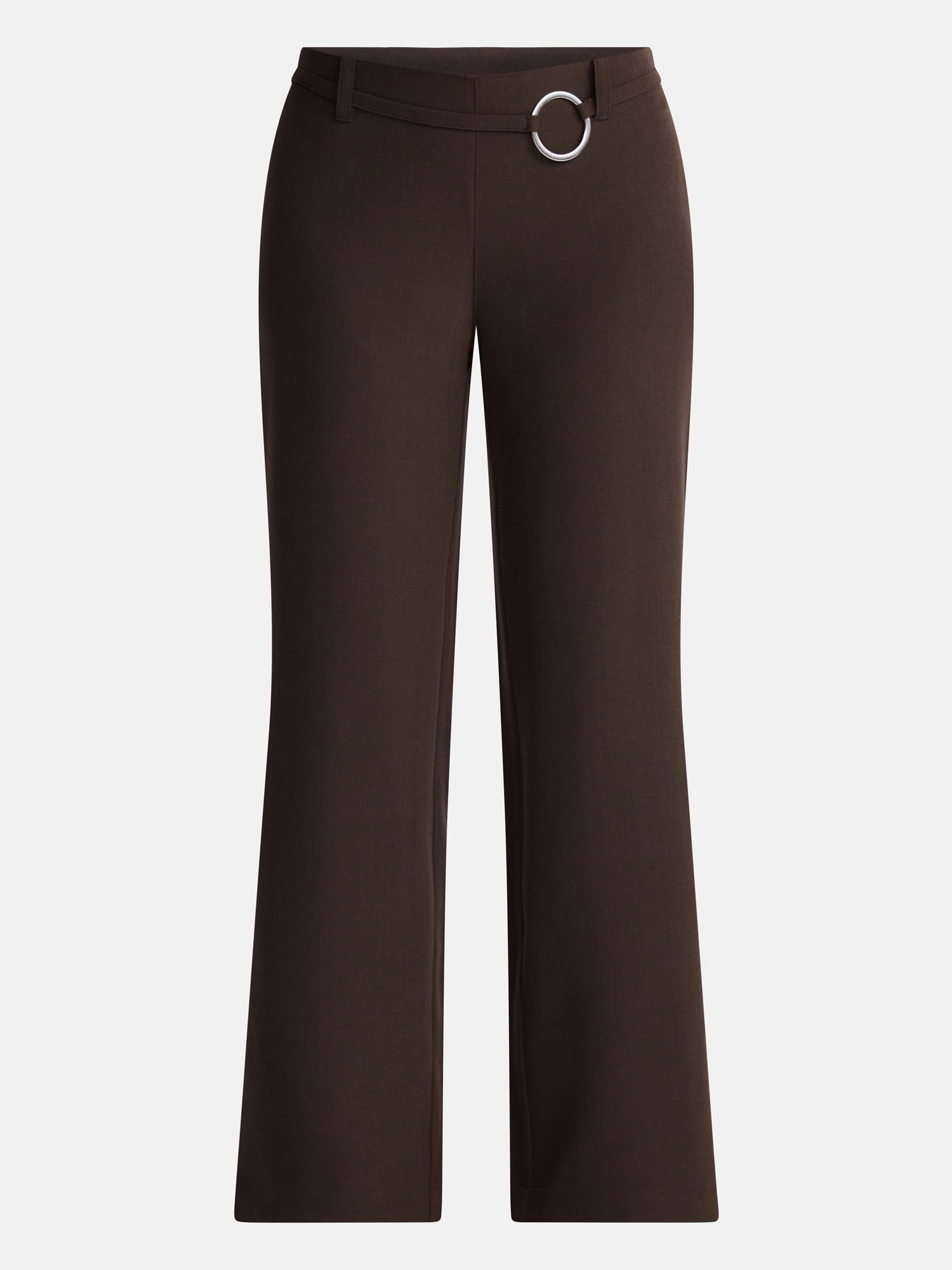 No Boundaries Belted Woven Trousers, 31.5" Inseam, Women's XXS-XXL