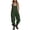 Army Green, variant on Women Baggy Overalls Jumpsuit Y2K Street Casual Sleeveless Wide Leg Romper Cotton Linen Overalls with Pocket & Adjustable Strap Red
