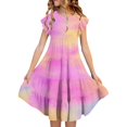 thumbnail image 2 of Summer Dresses For Girls Tween Girl Dresses Big Girls Dresses Gradient Casual Comfort Dress Beach Dresses Vacation Outfit, 2 of 5