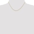 thumbnail image 4 of Diamond2Deal 10k Yellow Gold .7 mm Carded Cable Rope Chain Necklace for Women 16", 4 of 6