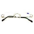 thumbnail image 2 of V.W.E Rectangular Rimless Fashion Reading Glasses With Anti-reflective AR Coating Metal Frame +3.00, 2 of 3