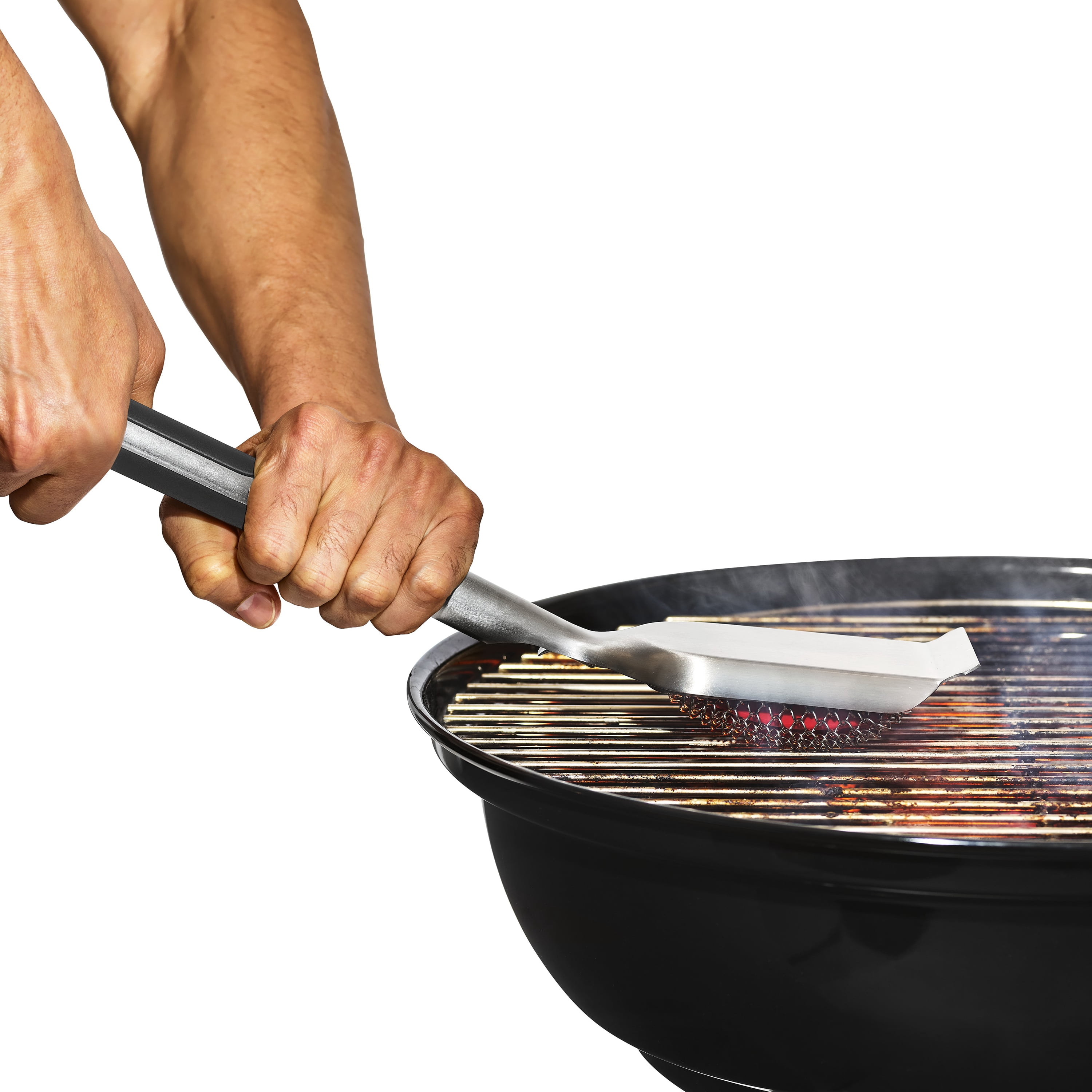 OXO Softworks Grilling Coiled Cleaning Stainless Steel Grill Brush with Replaceable Head