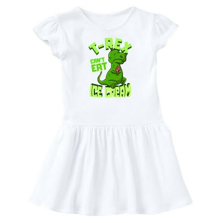 

Inktastic Dinosaur Ice Cream Funny Gift Baby Girl Dress