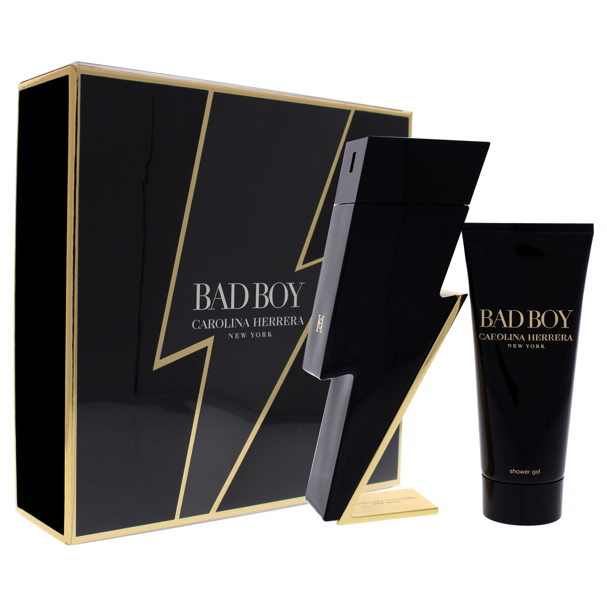 Carolina Herrera Bad Boy Gift Set Bad Boy by Carolina Herrera for Men - 2 Pc Gift Set 3.4oz EDT Spray, 3