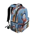 thumbnail image 2 of Backpack 16x11.4x6.9 Inches Fashion Backpack Shopping Travel Outing Backpack Beautiful Christmas Snowman, 2 of 9