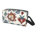 thumbnail image 2 of XMXT Large Capacity Makeup Pouch Bag, Hand Painted Persian Print Make Up Storage Bag Cosmetic Travel Toiletry Bags for Women Men, One Size, 2 of 9