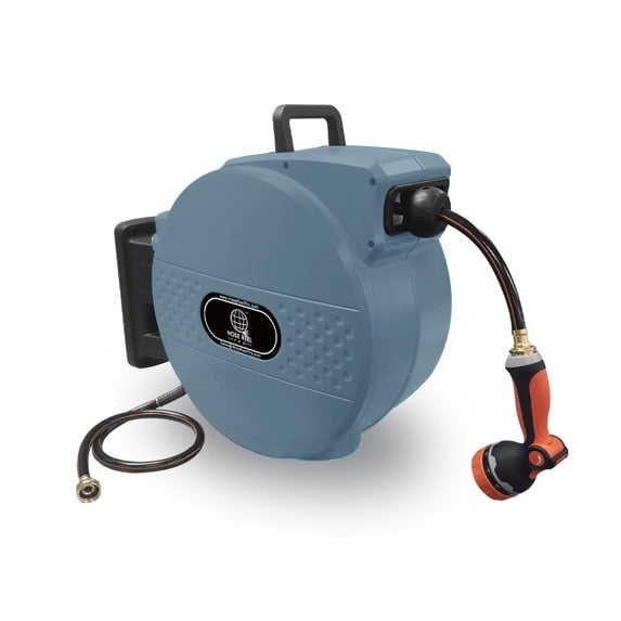 Hose Reel Pro 100ft Garden Hose Reel in Blue