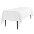 thumbnail image 1 of Linentablecloth 60 X 102-Inch Rectangular Polyester Tablecloth White, 1 of 5