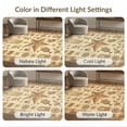 thumbnail image 7 of ODIKA 8'x10' Washable Area Rug Durable, Non-Slip Vintage Folk Checkered Border Distressed Farmhouse Primitive Flowing Dynamic for Living Room, Under Sectional, Family, 7 of 7