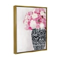 thumbnail image 2 of Stupell Industries Soft Pink Carnation Blooms Ornate Pattern Pottery Vase Graphic Art Metallic Gold Floating Framed Canvas Print Wall Art, Design by Amelia Noyes, 2 of 5