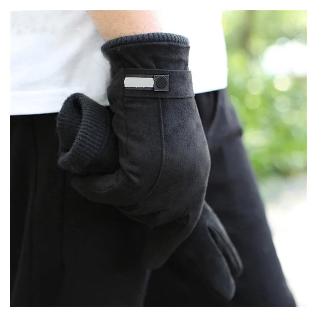 Winter Men's Warm Gloves Windproof and Velvet Thickened Touch Screen Riding ,Warm and Lightweight