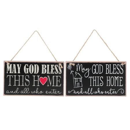 

Hemoton 2pcs Wooden Door Pendant Kitchen Door Hanging Plaque Rope Kitchen Hanging Board