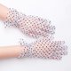 thumbnail image 2 of 3 pares de guantes de encaje, guantes de malla de lunares, elegantes guantes de encaje para fiesta de té, guantes cortos de boda Vintage para disfraz de mujer JM, 2 of 5