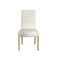 thumbnail image 2 of Jay Dining Chair Set of 2- Scalloped Details- Cream White Woven Fabric, 2 of 6