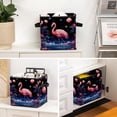 thumbnail image 6 of Flamingo Foldable Storage Basket with Handle, 10.8"x10.5"x10.6", Large Capacity Organizer Bin - Toy Box, 6 of 6