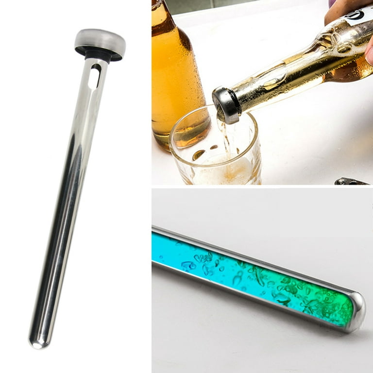 Betterz 2pcs Stainless Steel Beer Chiller Stick Beverage Cooling Rod Cooler Frozen Bar Tool, Adult Unisex, Other